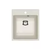 Кухонная мойка из искусственного камня Uperwood ECON UPD-404-001, прямоугольная, белая матовая, Выбрать цвет: Белый камень, изображение 5