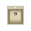 Кухонная мойка из искусственного камня Uperwood ECON UPD-404-002, прямоугольная, бежевая матовая, Выбрать цвет: Слоновая кость, изображение 5