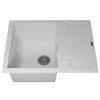 Кухонная мойка кварцевая Uperwood Quartz Premium UPD-03-01, прямоугольная, белая, Выбрать цвет: Белый, изображение 7