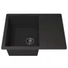Кухонная мойка кварцевая Uperwood Quartz Premium UPD-03-04, прямоугольная, черная, Выбрать цвет: Черный, изображение 7