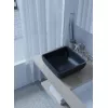 Раковина для ванной накладная Uperwood Florida квадратная, бетон, цвет черный, Выбрать цвет: Черный, изображение 7