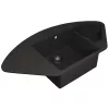 Кухонная мойка кварцевая Uperwood Quartz Premium UPD-06-04, угловая двухсекционная, черная, Выбрать цвет: Черный, изображение 6