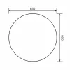 Зеркало с подсветкой Uperwood Modul круглое, холодная/теплая подсветка, Антизапотевание (подогрев зеркала): Нет, Выбрать размер: 65х65, Внешний вид: холодная подсветка, Диммер: Есть, изображение 3
