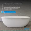 Ванна из искусственного камня ABBER Stein AS9631 белая матовая, изображение 3