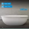 Ванна из искусственного камня ABBER Stein AS9631 белая матовая, изображение 2
