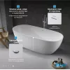 Акриловая ванна ABBER AB9263 белая, Выбрать размер: 180х81, изображение 4