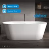 Ванна из искусственного камня ABBER Stein AS9605 белая матовая, изображение 2