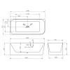 Акриловая ванна ABBER AB9331-1.6 L/R 160*75, Выбрать размер: 160х75, Ориентация: Левая, изображение 11