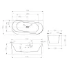 Акриловая ванна Abber AB9494, Выбрать размер: 170х78, изображение 11