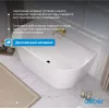 Акриловая ванна ABBER AB9216, Выбрать цвет: Белый, Выбрать размер: 170х80, изображение 5