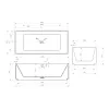 Ванна из искусственного камня ABBER Stein AS9602 белая матовая 170*75, изображение 11