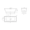 Ванна из искусственного камня ABBER Berlin AM9912 белая матовая  170*75, изображение 12