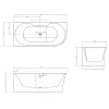 Акриловая ванна ABBER AB9335-1.7 L/R 170х80, Ориентация: Левая, изображение 11