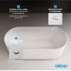 Акриловая ванна ABBER AB9444MW белая матовая, изображение 5