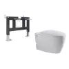 Комплект ABBER подвесной унитаз Bequem AC1107P белый с импульсным смывом с инсталляцией AC0101P
