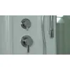 Душевая кабина четверть круга Timo LUX T-7700/7790 высокий поддон, Выбрать размер: 100x100 , Комплектация: гидромассаж, изображение 11