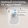 Комплект ABBER подвесной электронный унитаз-биде Rechteck AC1215S с инсталляцией AC0101P2, изображение 5