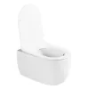 Унитаз ABBER Bequem AC1104TMW подвесной белый матовый, безободковый, смыв торнадо, Выбрать цвет: Белый матовый, изображение 5