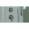 Душевая кабина  прямоугольная Timo LUX  T-7750/7770 высокий поддон, Выбрать размер: 150x88, Внешний вид: маленькое зеркало, изображение 6