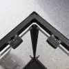 Душевой уголок BelBagno LUCE-A-2-90-C-NERO, Цвет стекла: прозрачное, Цвет профиля: Черный, Выбрать размер: 90x90, изображение 3