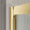 Душевой уголок BelBagno LUCE-A-2-90-C-ORO, Цвет стекла: прозрачное, Цвет профиля: Золото, Выбрать размер: 90x90, изображение 5