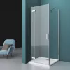 Душевой уголок BelBagno KRAFT-AH-12/-C-Cr-L/R, Цвет стекла: прозрачное, Цвет профиля: Хром, Выбрать размер: 80x90, Ориентация: левая