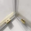 Душевой уголок BelBagno LUCE-A-2-90-P-ORO рифленое, Цвет стекла: рифленое, Цвет профиля: Золото, Выбрать размер: 90х90, изображение 5