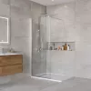 Душевая перегородка BelBagno KRAFT-L-1/-C-Cr, Цвет стекла: прозрачное, Цвет профиля: Хром, Выбрать размер: 70