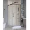 Душевой уголок BelBagno MARINO-2-A-2-90-C-GM, Цвет стекла: прозрачное, Цвет профиля: Серый, Цвет профиля (вариация): Оружейная сталь, Выбрать размер: 90x90, изображение 4