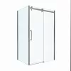 Душевой уголок BelBagno MARINO-2-AH-1/-C-GM, Цвет стекла: прозрачное, Цвет профиля: Серый, Цвет профиля (вариация): Оружейная сталь, Выбрать размер: 110x100, изображение 5