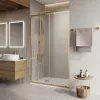 Душевая дверь BelBagno LUCE-BF-1-120-C-ORO, Цвет стекла: прозрачное, Цвет профиля: Золото, Выбрать размер: 120