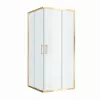 Душевой уголок BelBagno LUCE-A-2-90-P-ORO рифленое, Цвет стекла: рифленое, Цвет профиля: Золото, Выбрать размер: 90х90, изображение 3