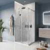 Душевой уголок BelBagno MARINO-AH-1/2-C-CR, Цвет стекла: прозрачное, Цвет профиля: Хром, Выбрать размер: 100x80