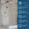 Душевой уголок BelBagno MARINO-2-AH-2-120/90-C-CR, Цвет стекла: прозрачное, Цвет профиля: Хром, Цвет профиля (вариация): Хром, Выбрать размер: 120x90, изображение 4