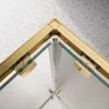 Душевой уголок BelBagno LUCE-A-2-90-P-ORO рифленое, Цвет стекла: рифленое, Цвет профиля: Золото, Выбрать размер: 90х90, изображение 6