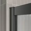 Душевая дверь BelBagno LUCE-BF-1-120-C-NERO, Цвет стекла: прозрачное, Цвет профиля: Черный, Выбрать размер: 120, изображение 5