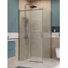 Душевой уголок BelBagno SOFT_CLOSE-2-A/AH-1/-C-GM, Цвет стекла: прозрачное, Цвет профиля: Серый, Цвет профиля (вариация): Оружейная сталь, Выбрать размер: 100x100