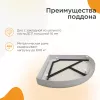 Поддон радиальный к душевому углу Radomir Найт, Выбрать размер: 80х80, изображение 2