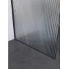 Душевая перегородка BelBagno UNO-L-1-TB-90/100-FL-GM рифленое/оруж.сталь, Цвет стекла: рифленое, Цвет профиля: Серый, Цвет профиля (вариация): Оружейная сталь, Выбрать размер: 100, изображение 6