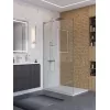 Душевая перегородка BelBagno UNO-L-1-TB/-C-Cr прозр/хром, Цвет стекла: прозрачное, Цвет профиля: Хром, Цвет профиля (вариация): Хром, Выбрать размер: 100, изображение 3