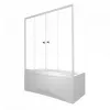 Штора на ванну Triton Ультра, Цвет стекла: прозрачное, Цвет профиля: Белый, Выбрать размер: 150