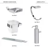 Комплект аксессуаров для ванной комнаты Black & White GA-7710C, изображение 2