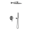 Встроенная душевая система Black & White GL-9105-GM, Выбрать цвет: Оружейная сталь
