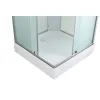 Душевая кабина AvaCan CK2010/2080/2090, Цвет стекла: матовое, Цвет профиля: Хром, Тип поддона: Низкий, Выбрать размер: 100х100, Внешний вид: без гидромассажа, Наличие крыши: есть, изображение 16