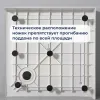 Душевой поддон квадратный RGW SMC-C-088 Белый, Тип поддона: Средний, Выбрать размер: 80х80, изображение 6