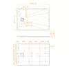Душевой поддон прямоугольный RGW TSS-B Черный, Выбрать размер: 120х80, изображение 3