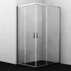 Душевой уголок WasserKRAFT Lippe 90х120 прозрачное стекло, хром, Внешний вид: Прямоугольный