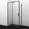 Душевой уголок  Wasserkraft  Elbe 74P, Цвет стекла: прозрачное, Цвет профиля: Черный, Выбрать размер: 80х80, изображение 2