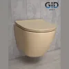 Безободковый подвесной унитаз микролифт дюропласт Gid Sr2198