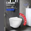Унитаз  Ceruttispa CT9529  SELLA Aria Tornado подвесной безободковый со смывом торнадо